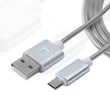 CABLE UNNO TEKNO MICRO USB 1MTS GRIS